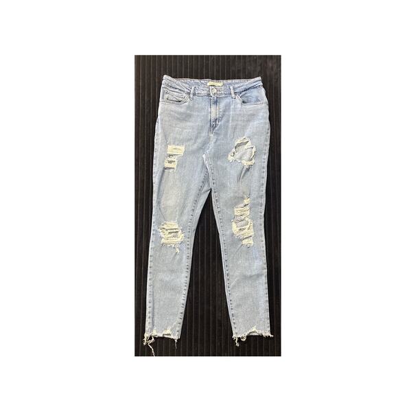 Levi’s 721 High Rise Distressed Skinny Jeans – Women’s Size 31 Medium Wash - Picture 1 of 3